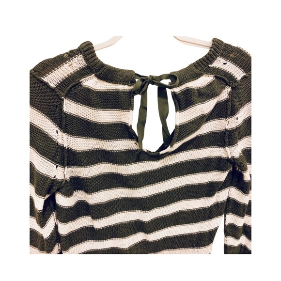 Banana Republic Olive and Cream Striped Sweater - Picture 5 of 5